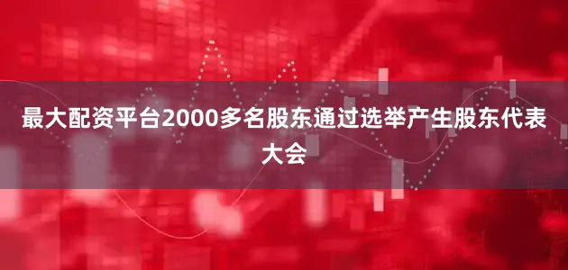 最大配资平台2000多名股东通过选举产生股东代表大会