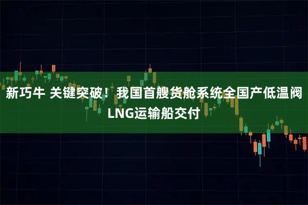 新巧牛 关键突破!我国首艘货舱系统全国产低温阀LNG运输船交付